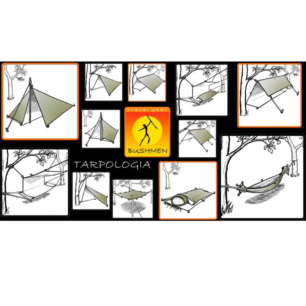 Bushmen 2×3m Thermo Tarp (Olive) possible applications