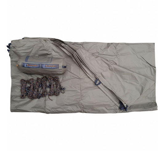 Bushmen 3×3m Ultralight Tarp (Dark Olive) stock image