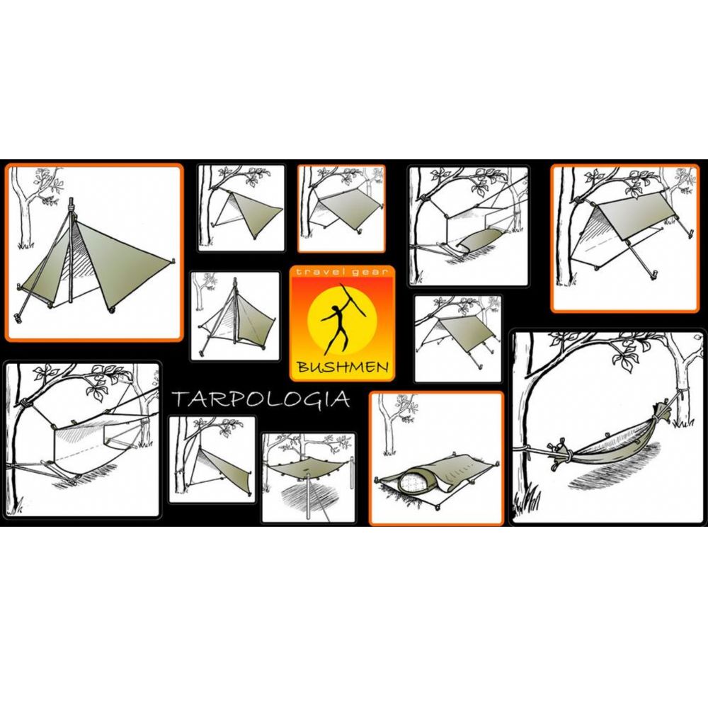 Bushmen 4×3m Thermo Tarp (Camo) different applications