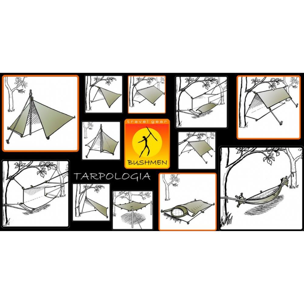 Bushmen 4×3m Ultralight Tarp (Dark Olive) possible applications