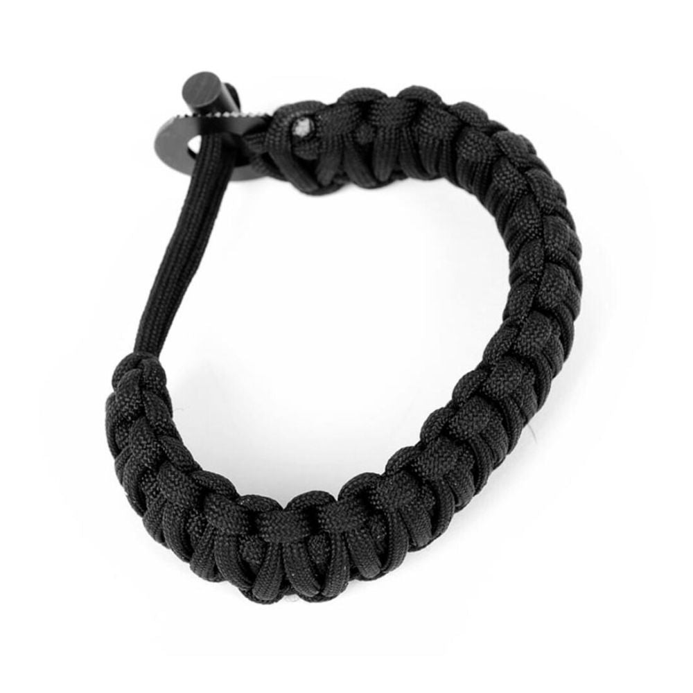 Bushmen Survival Bracelet 6m black stock image side