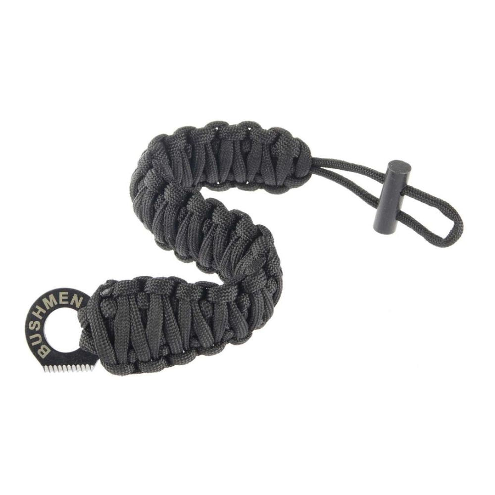 Bushmen Survival Bracelet 6m stock image rolled out