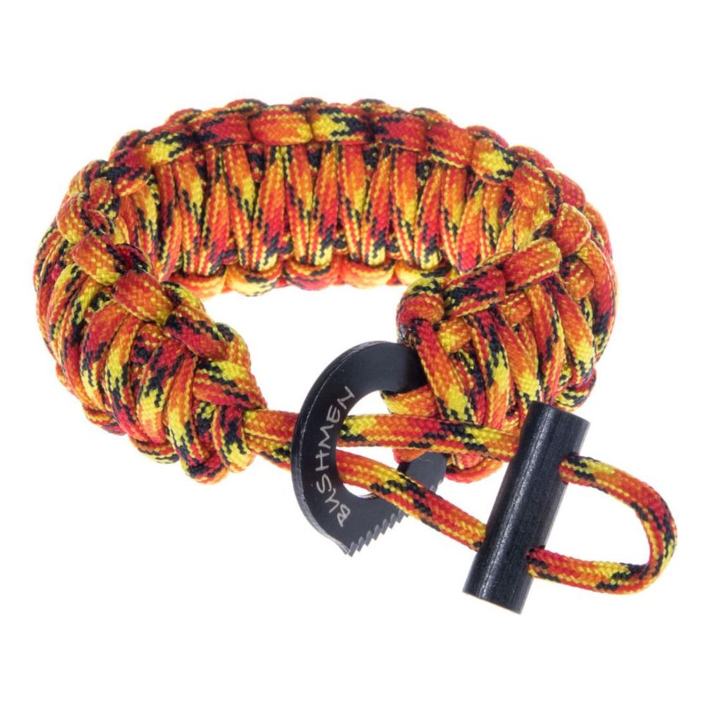 Bushmen Survival Bracelet 6m fire stock image