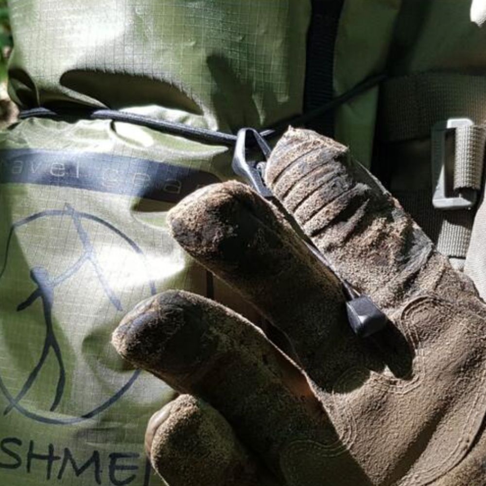 Bushmen Ultralight Tensioning Cords on bag