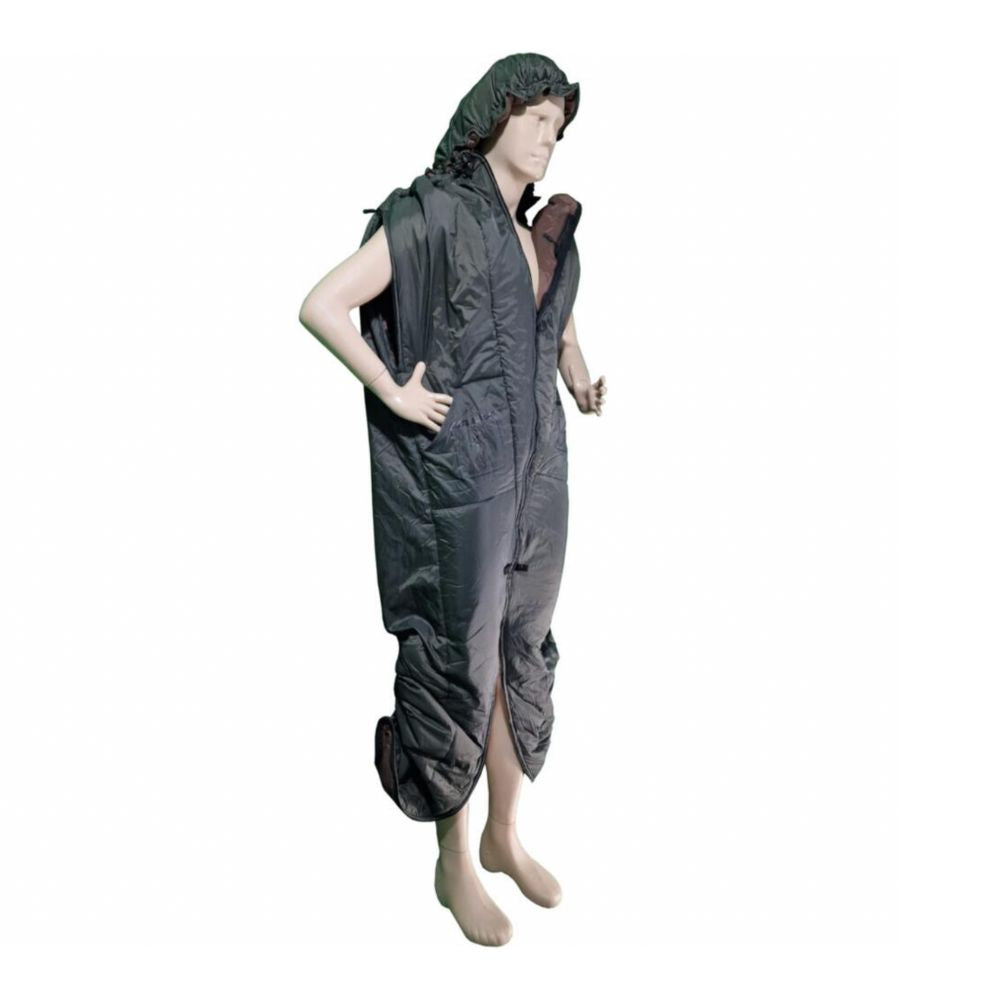 Bushmen Walker 1XL Sleeping Bag (Olive) stock image with manekin