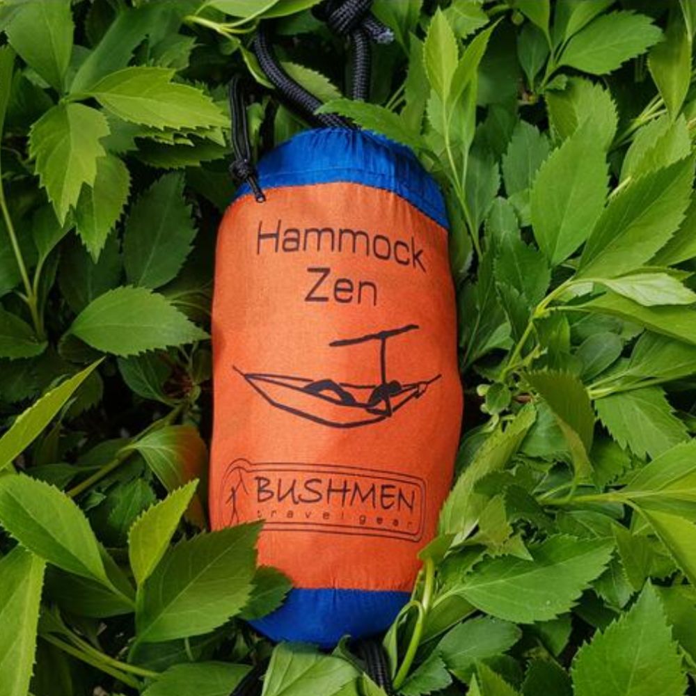 Bushmen ZEN Hammock (Orange) in bag