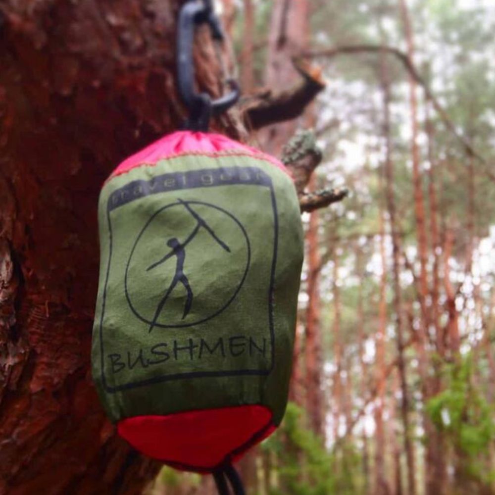 Bushmen ZEN Hammock (Red) in bag