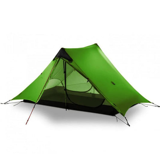 FLAME’S CREED Lanshan 2 Person Ultralight Backpacking Tent (Green, 15D) front