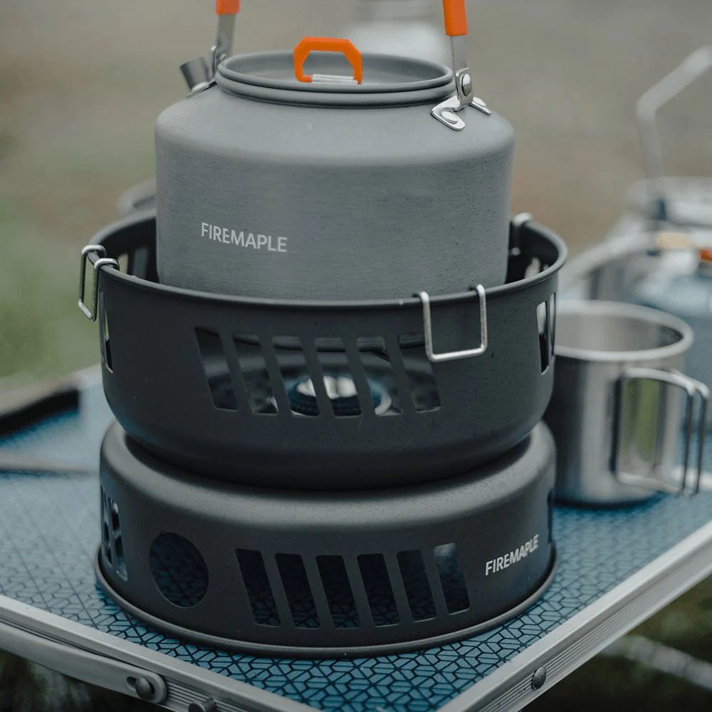 Firemaple Cooking Kit with Gas Burner close up