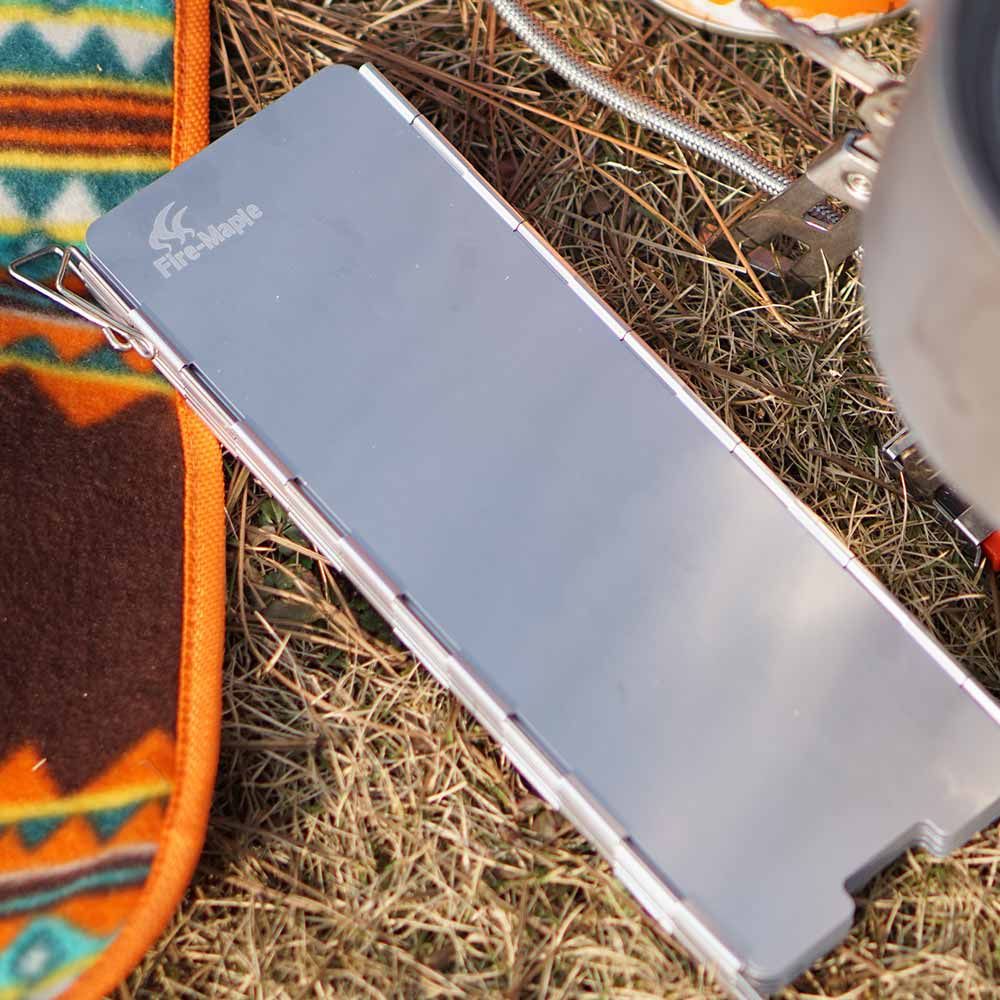 Firemaple FMW-510 10-Piece Foldable Windscreen folded