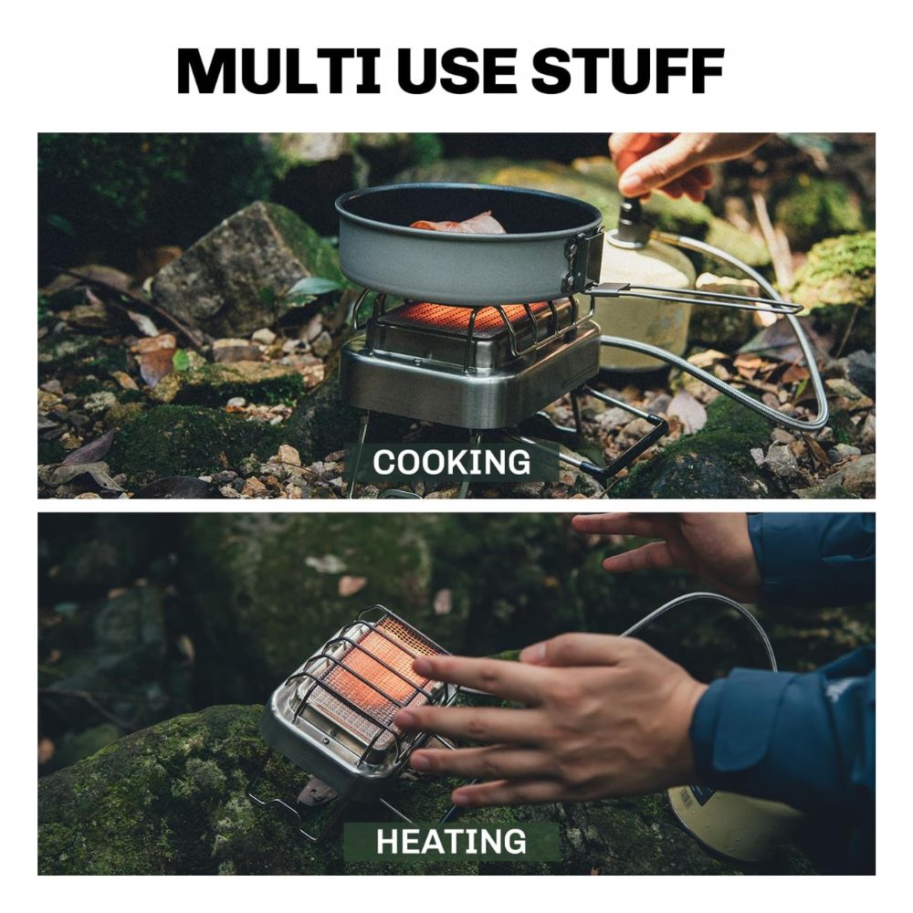Firemaple Sunflower Gas Camping Stove And Heater functions