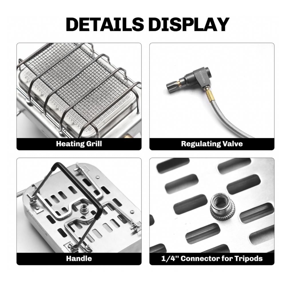 Firemaple Sunflower Gas Camping Stove And Heater details