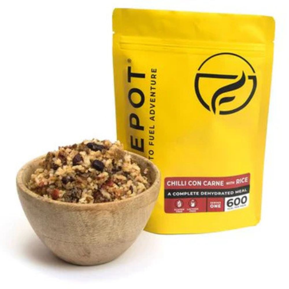 Firepot Chilli Con Carne and Rice - Regular (135g) in bowl