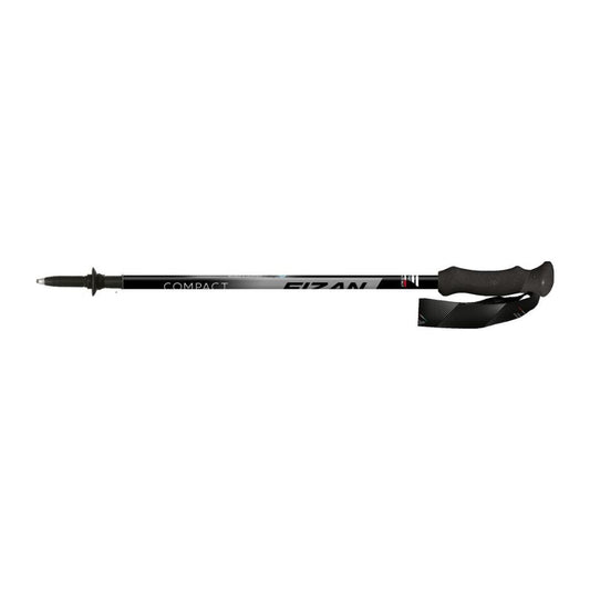 Fizan Compact 3 Trekking Poles (Grey/Pair) stock image