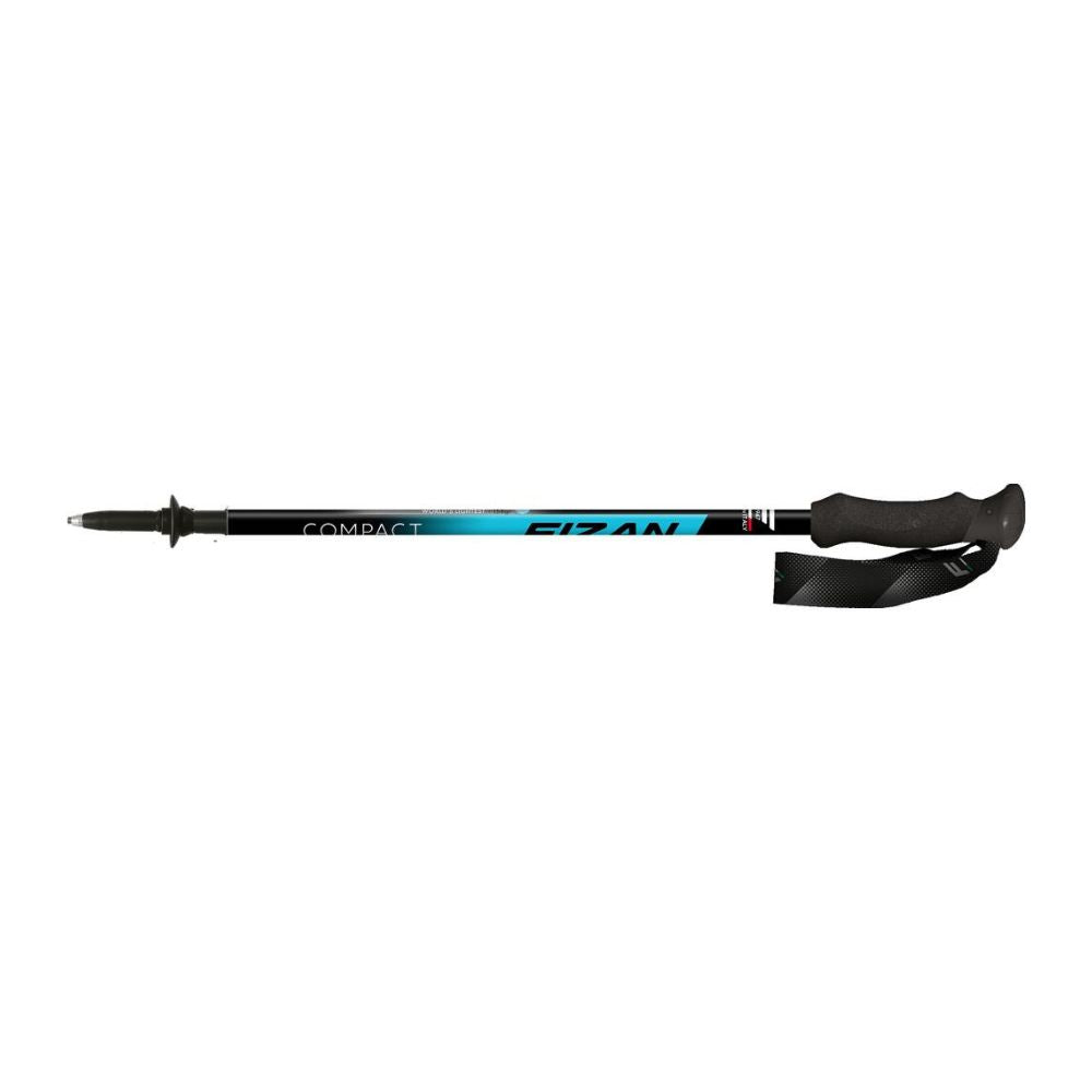 Fizan Compact 3 Trekking Poles (Ocean/Pair) single stock image
