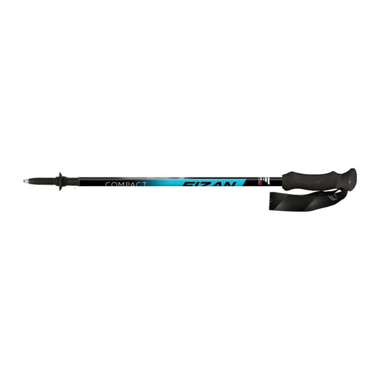 Fizan Compact 3 Trekking Poles (Ocean/Pair) single stock image