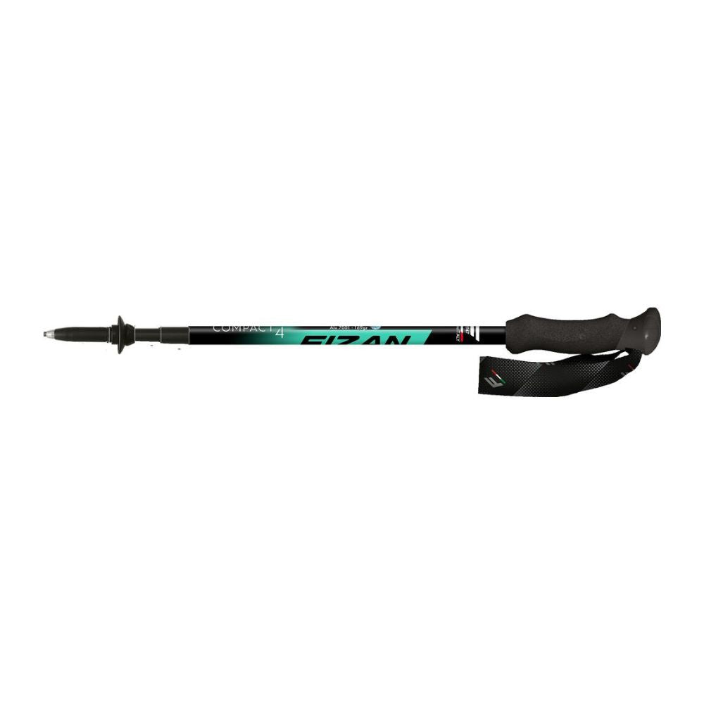 Fizan Compact 4 Trekking Poles (Green/Pair)