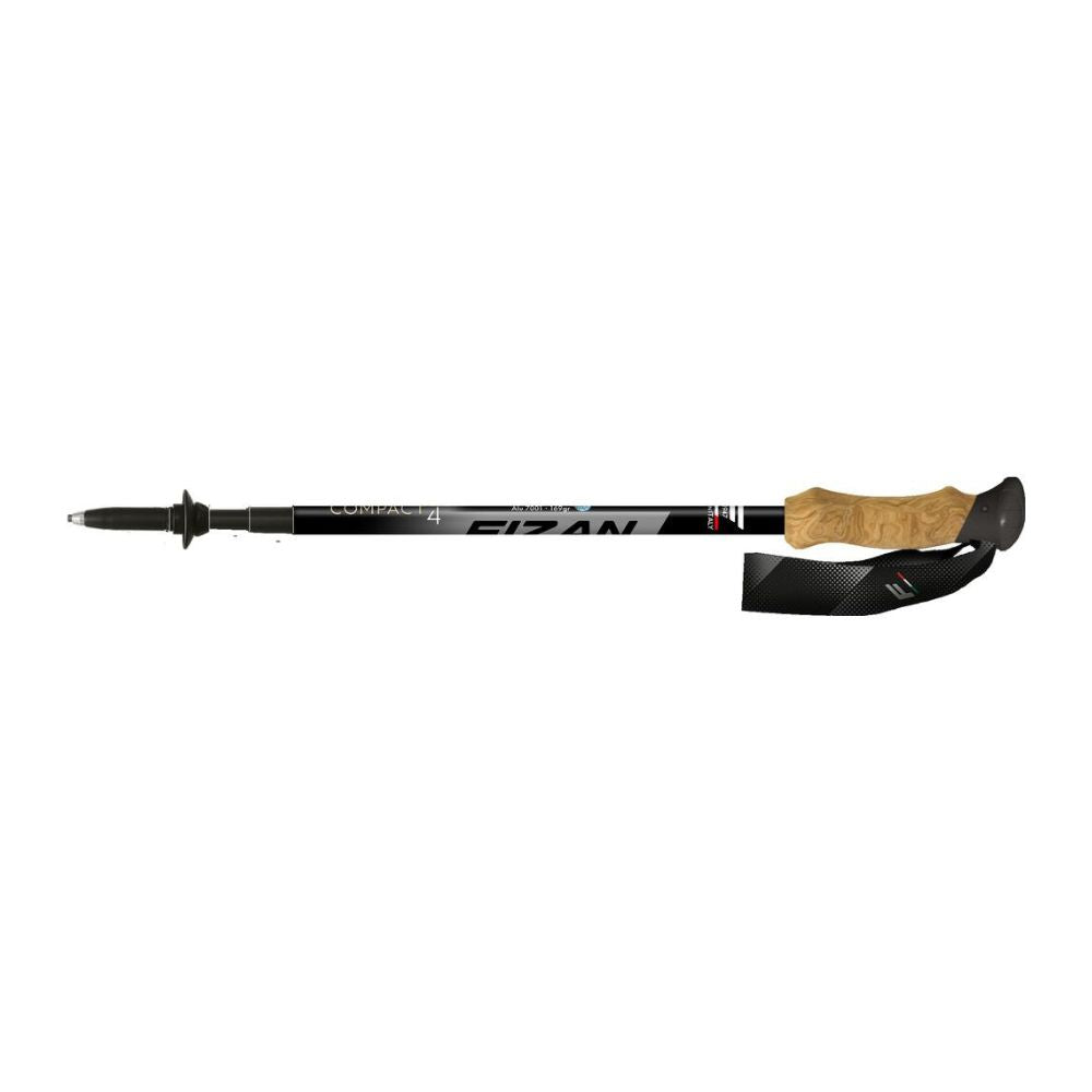 Fizan Compact 4 Trekking Poles (Grey/Pair) stock image