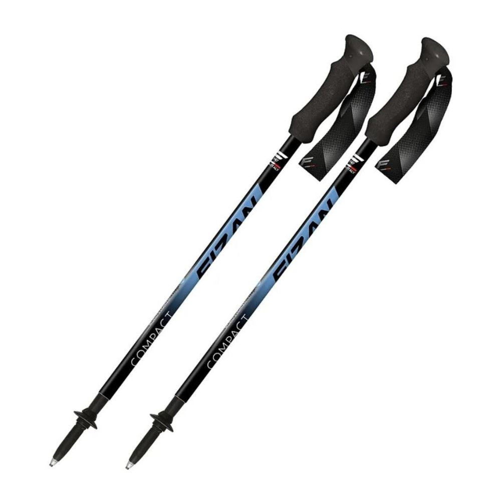 Fizan Compact Trekking Poles (Blue/Pair) stock image