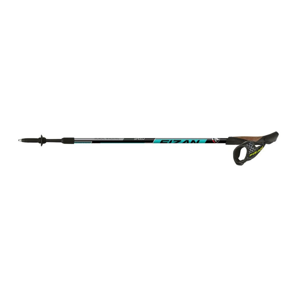 Fizan NW Speed Nordic Walking Poles (Ocean/Pair) single pole stock photo