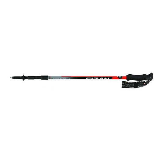 Fizan Prestige Anti-Shock Trekking Poles (Red/Pair) stock image