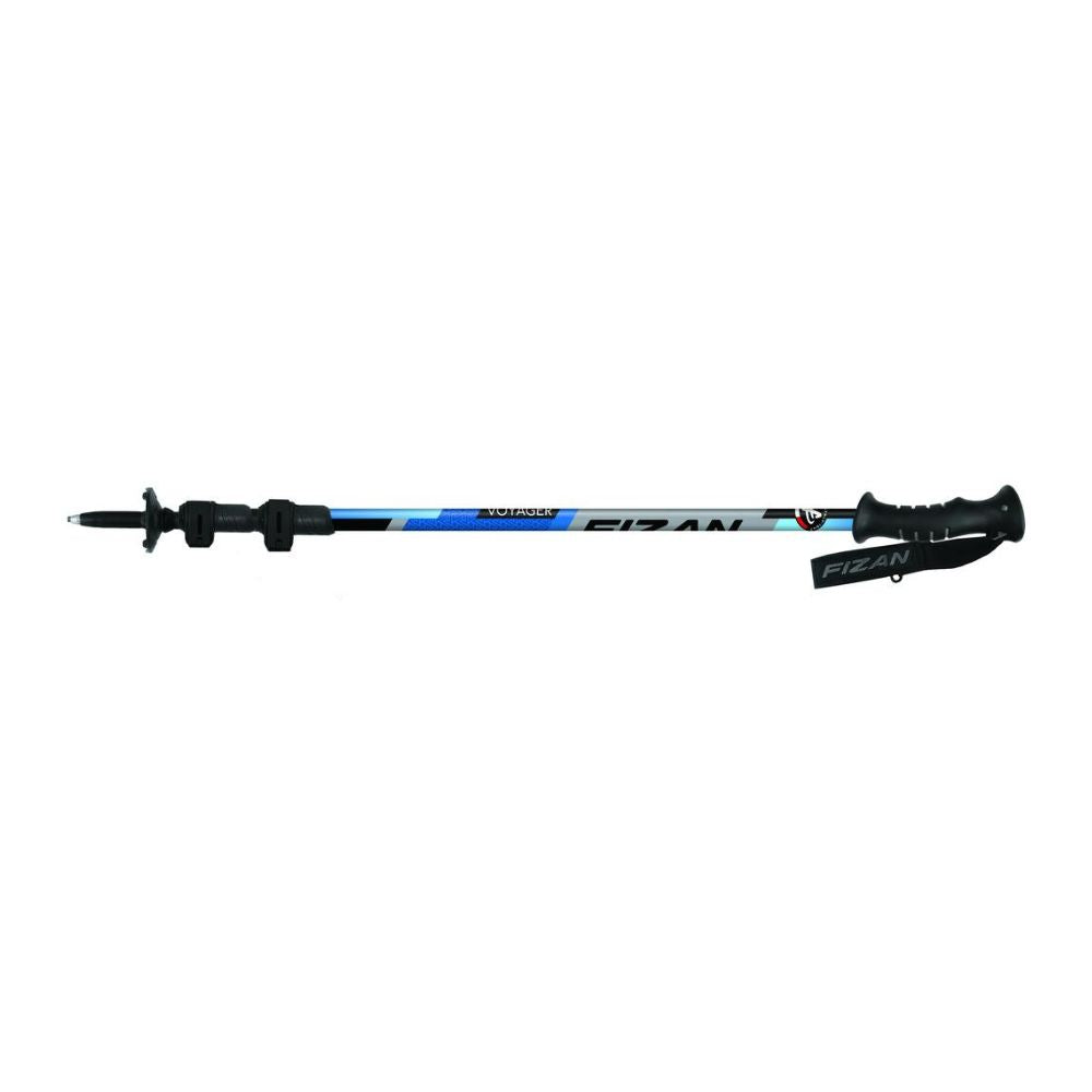 Fizan Voyager Trekking Poles w/ Flick Lock (Blue/Pair) stock photo