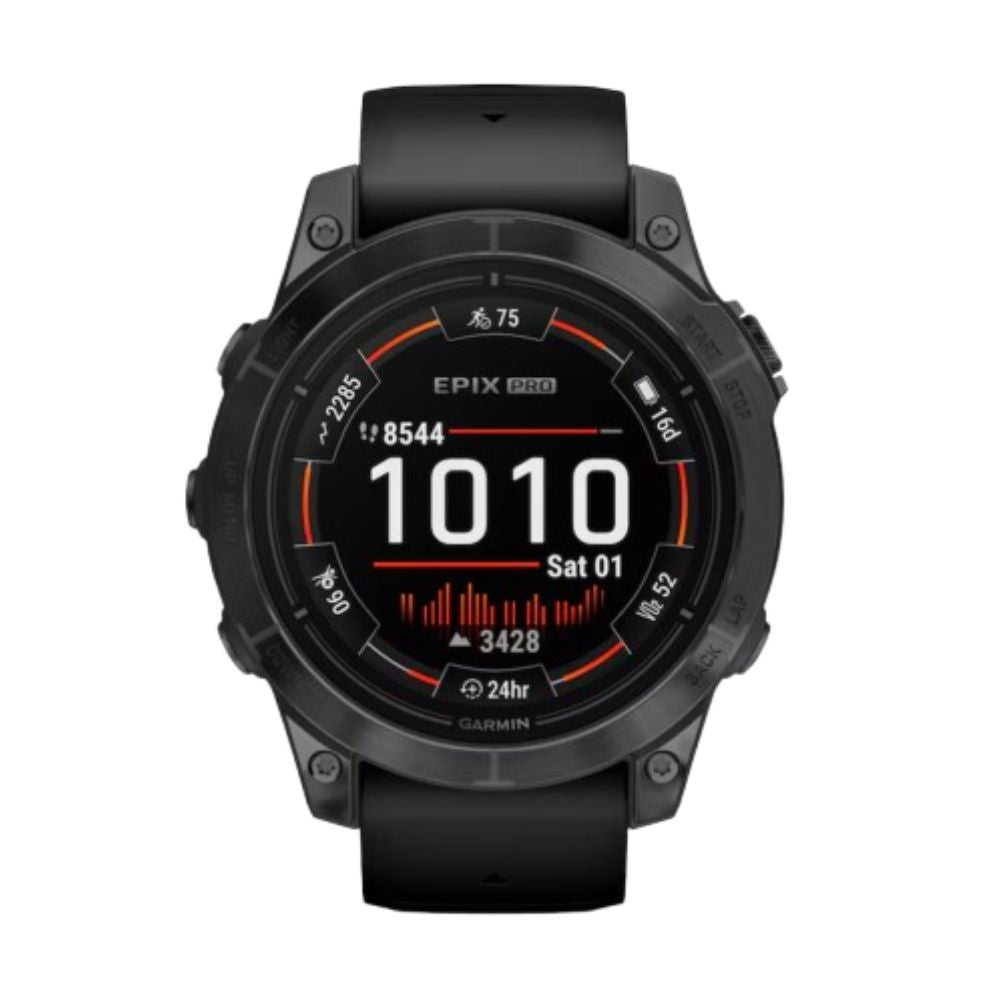 Garmin Epix Pro (Gen 2) Men's 47mm Black Strap Smartwatch front view