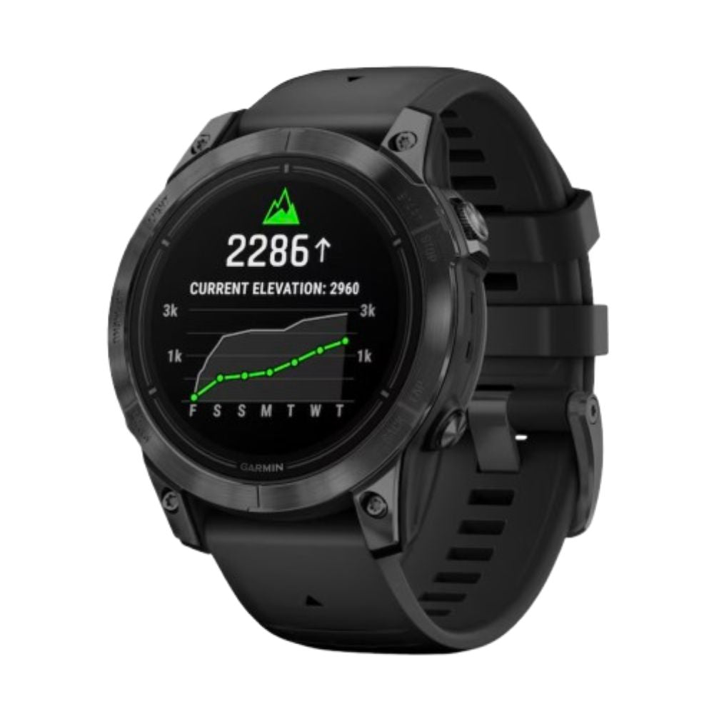 Garmin Epix Pro (Gen 2) Men's 47mm Black Strap Smartwatch elevation screen