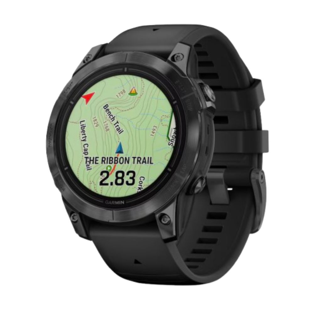 Garmin Epix Pro (Gen 2) Men's 47mm Black Strap Smartwatch maps screen