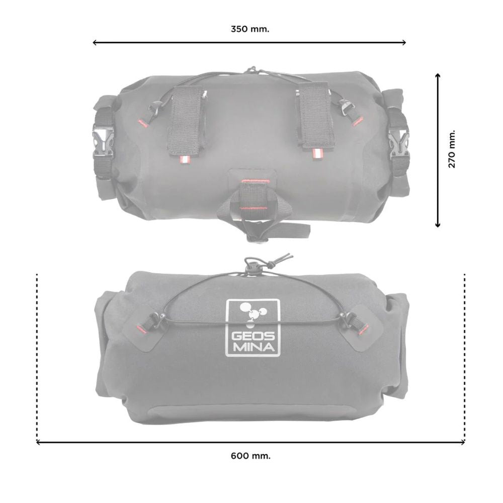 Geosmina Handlebar Bag dimensions