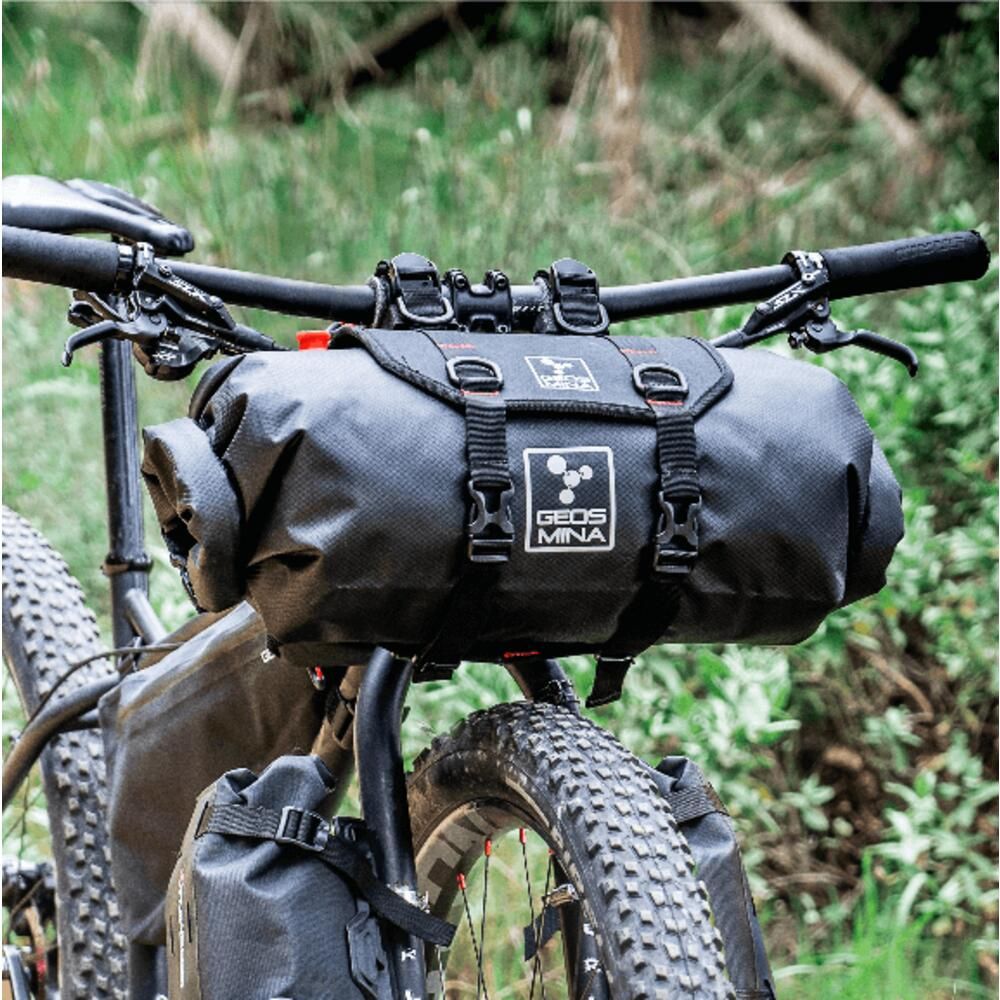 Geosmina Harness Roll Bag on bike