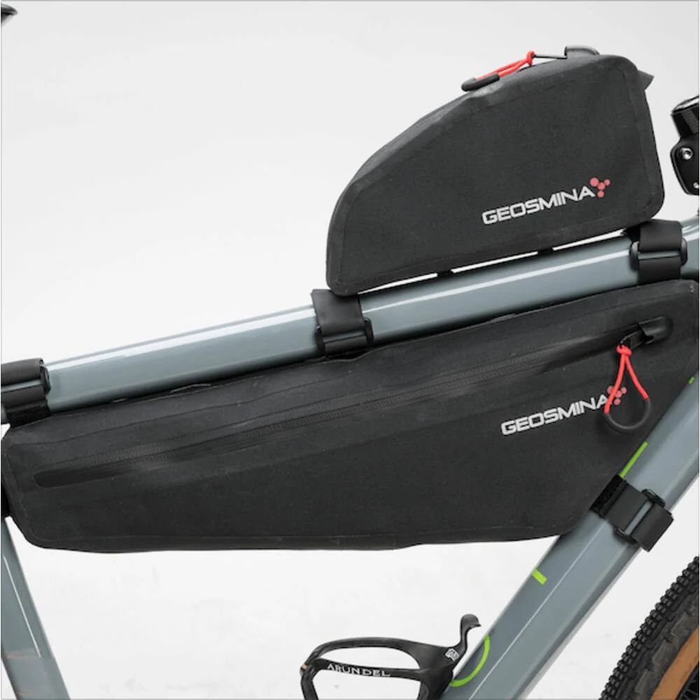Geosmina Medium Gravel Frame Bag on bike