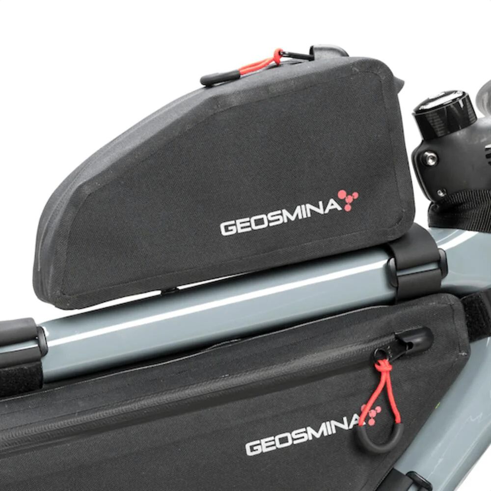 Geosmina Small Top Tube Bag (Bolt-On Version) on bike