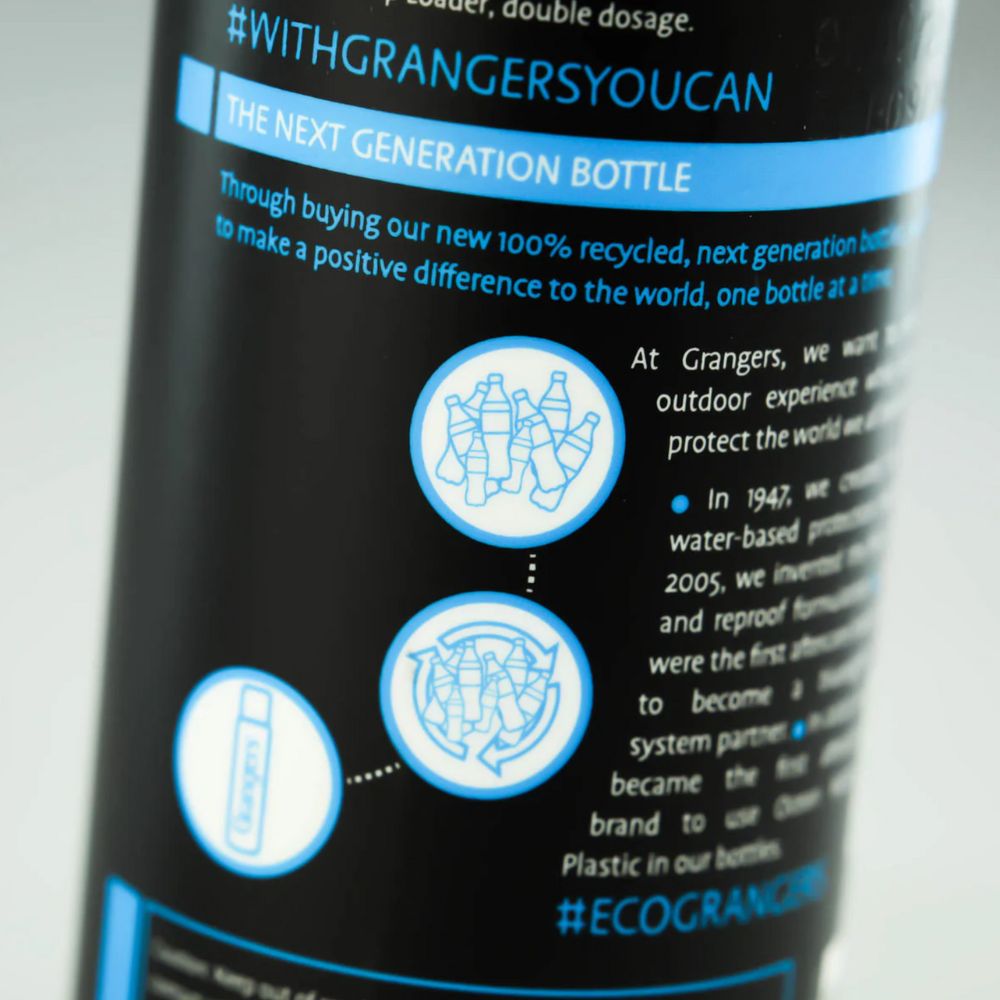 Grangers Wash + Repel Clothing 2 in 1 (300ml) front of bottle back label