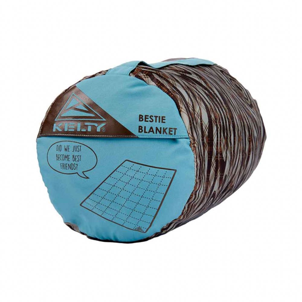 Kelty Bestie Blanket Trellis/Backcountry Plaid in bag