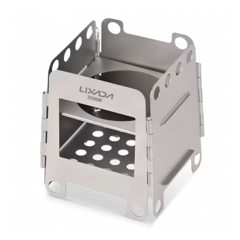 Lixada Lightweight Titanium Folding Wood Stove front image