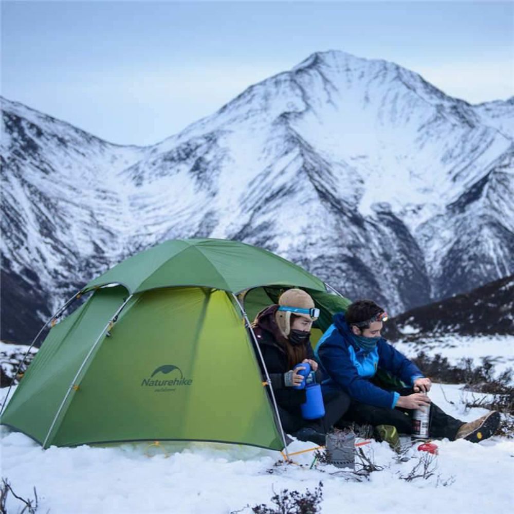 Nature Hike Cloud-Peak 2 People 4-Season Camping Tent (20D) in the snow