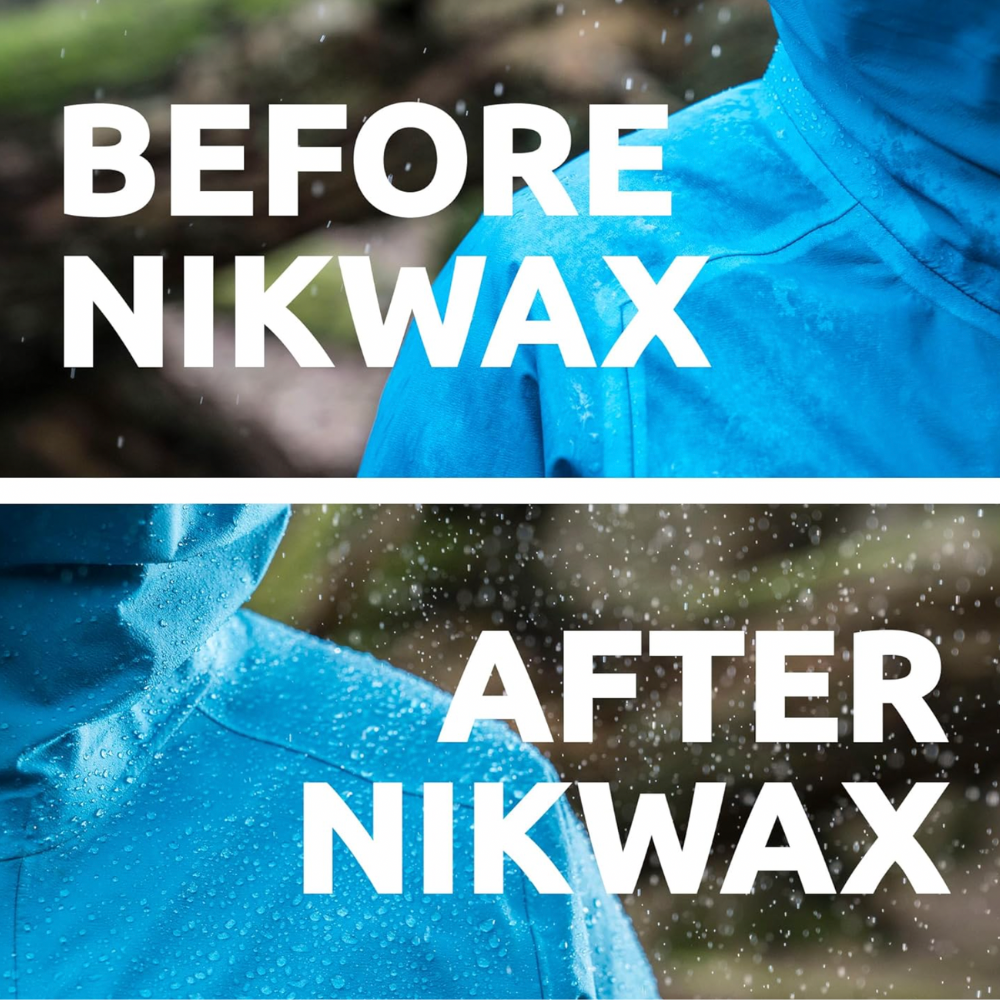 Nikwax Tech Wash & TX.Direct Wash-in before and after