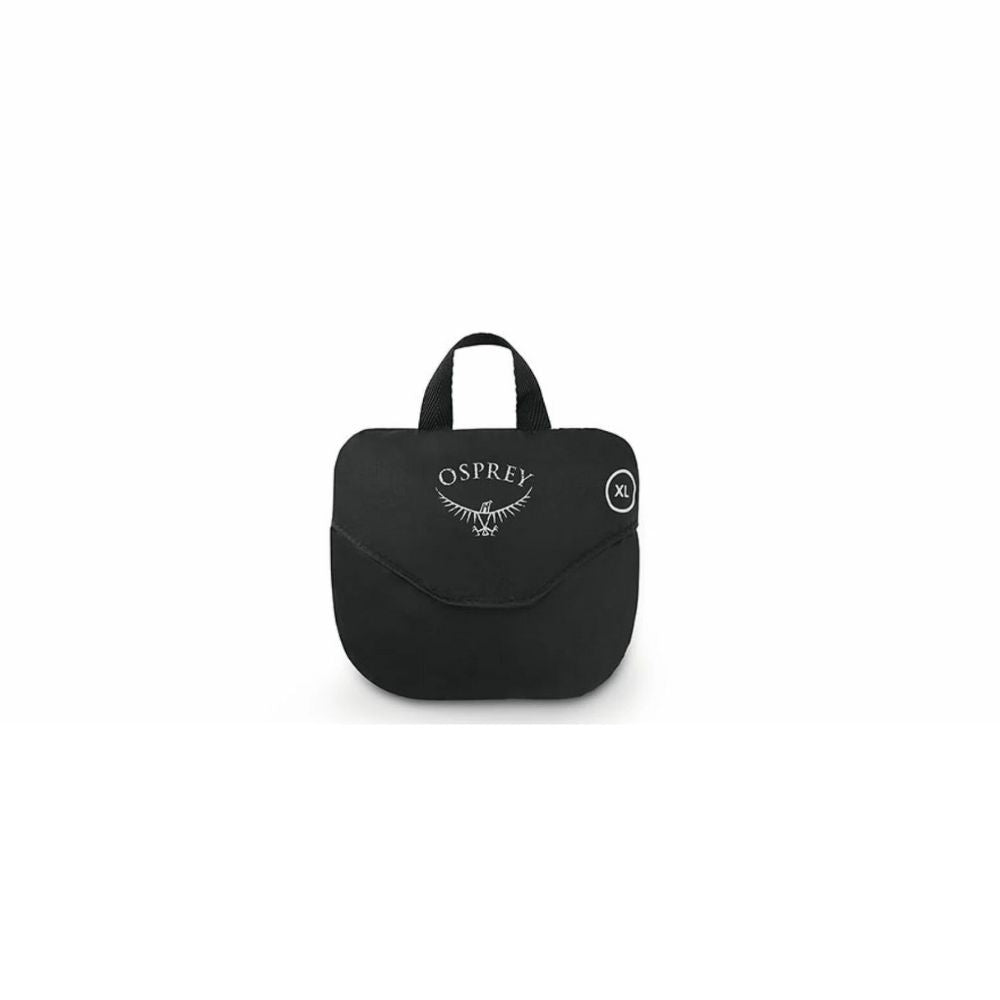 Black Osprey backpack on a white background