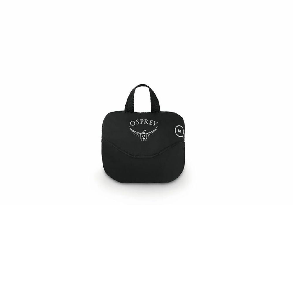 Black Osprey bag on a white background