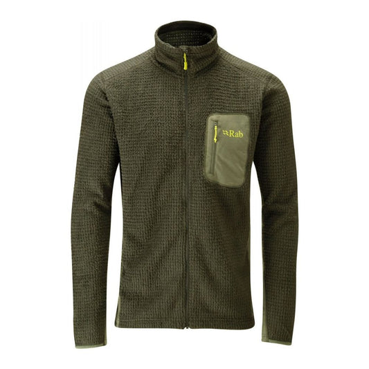 Rab Men's Alpha Flash Fleece Jacket front stock image
