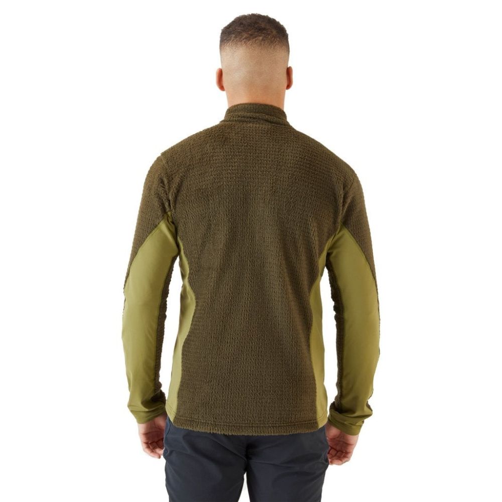 Rab Men's Alpha Flash Fleece Jacket being worn back