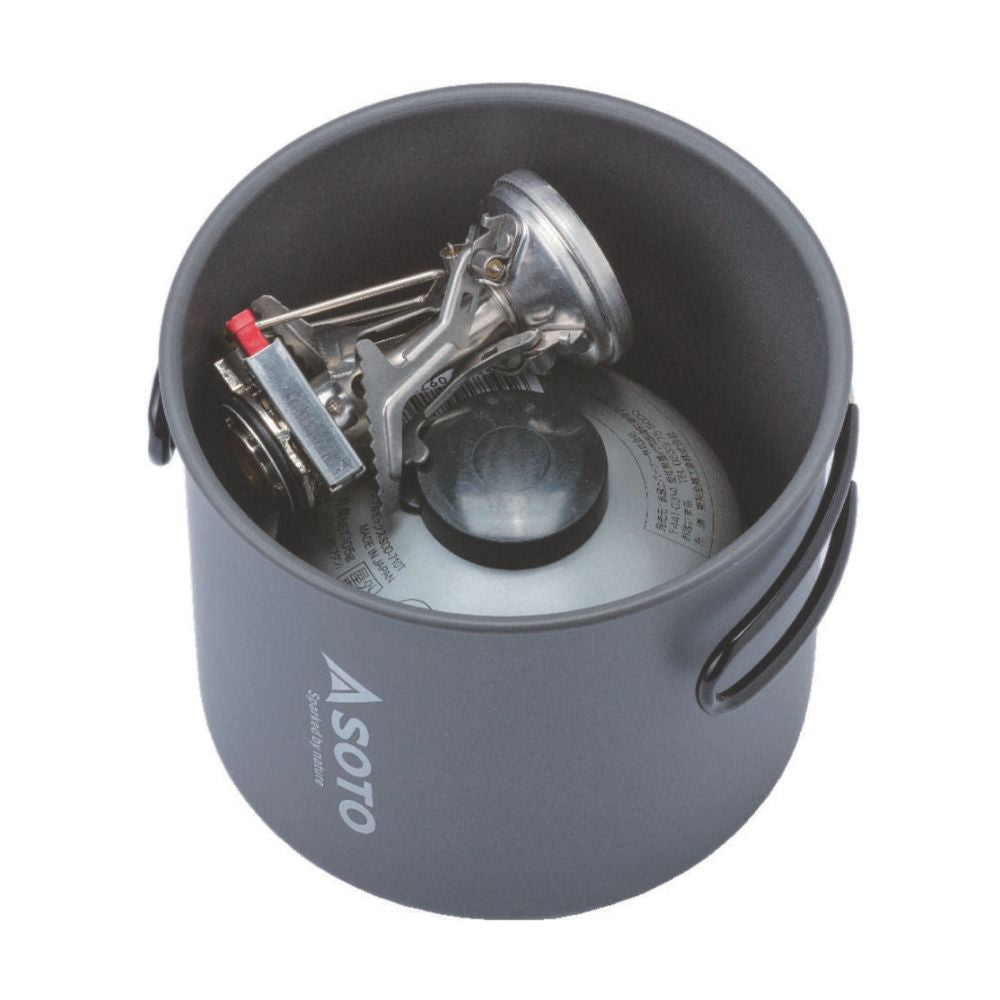 SOTO Amicus and New River Pot Combo all packed up