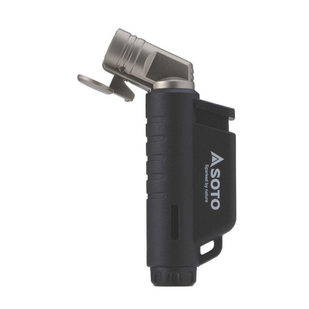 SOTO Micro Torch Horizontal (Black) open