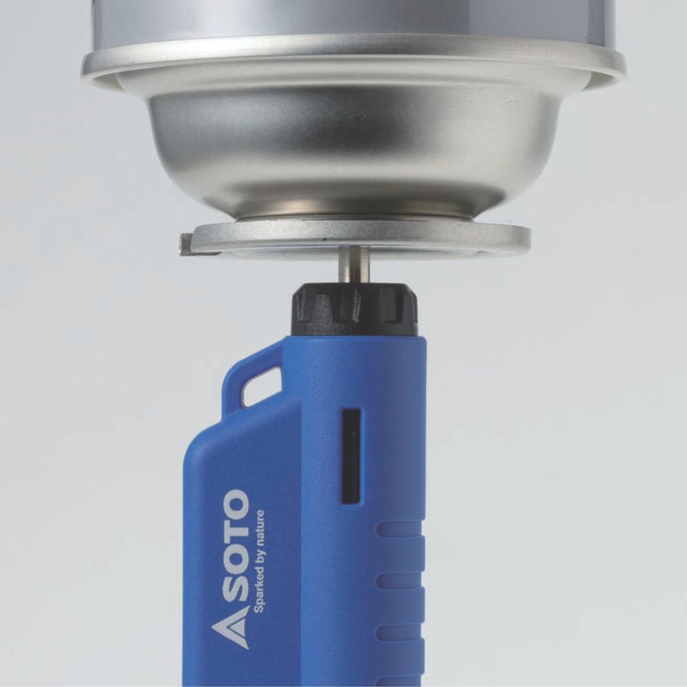 SOTO Micro Torch Horizontal (Blue) refilling