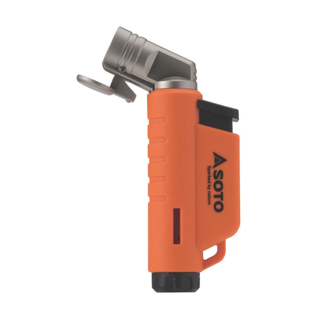 SOTO Micro Torch Horizontal (Orange) open