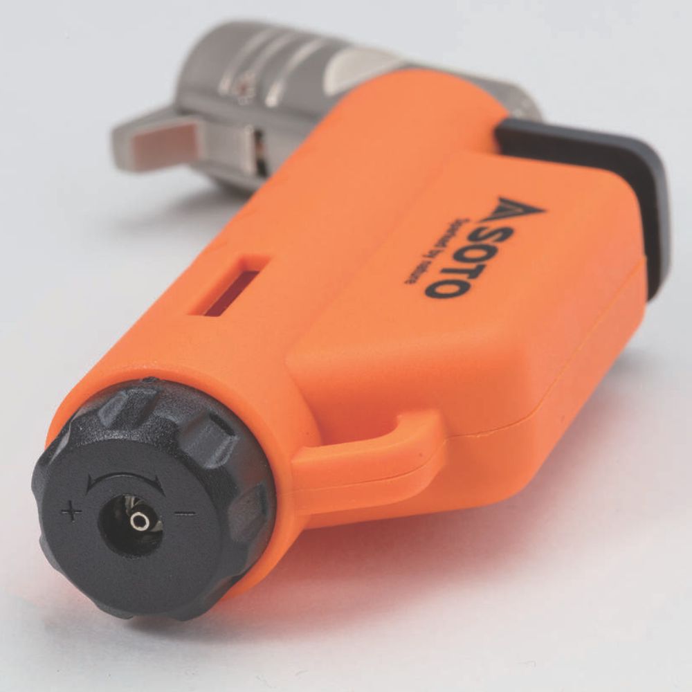 SOTO Micro Torch Horizontal (Orange) close up