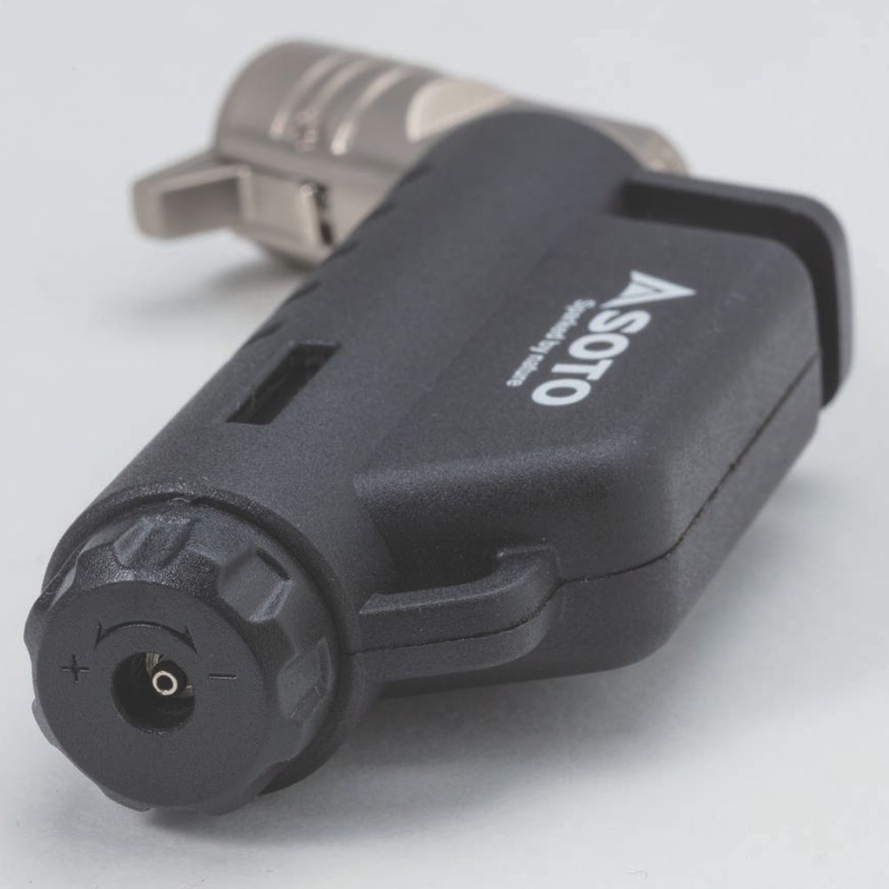 SOTO Micro Torch Vertical (Black) close up