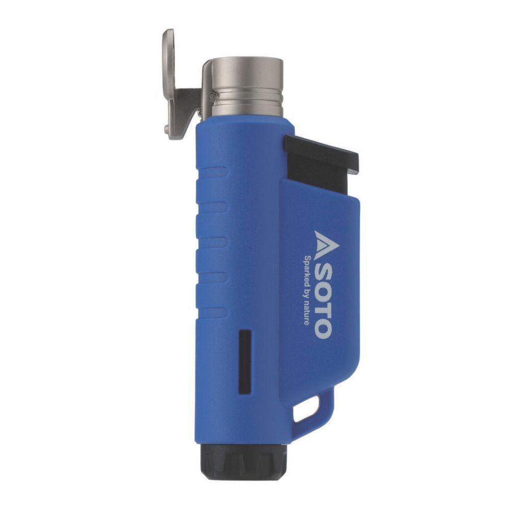 SOTO Micro Torch Vertical (Blue) open top