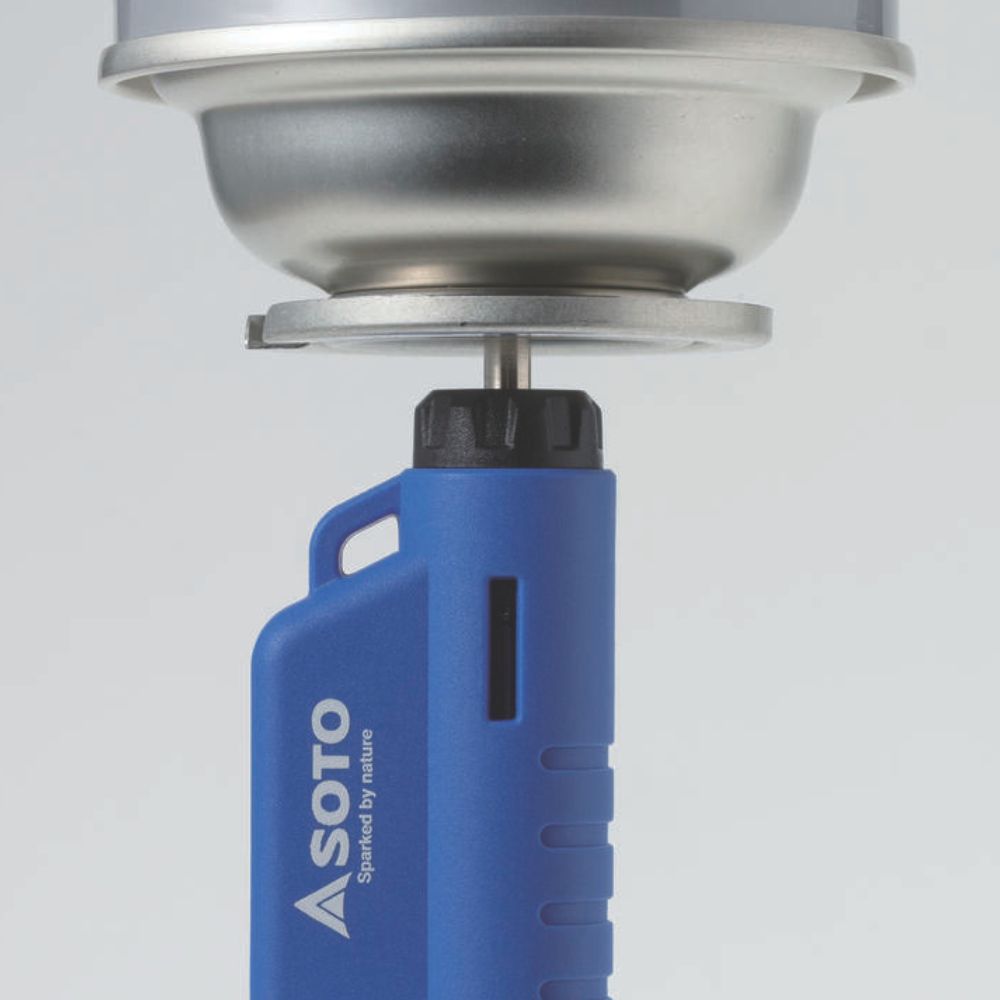 SOTO Micro Torch Vertical (Blue) refilling